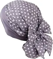 [Bigood] Women Idyllic Floral Stretchy Long Durag Chemo Cap Head Wrap Headwear