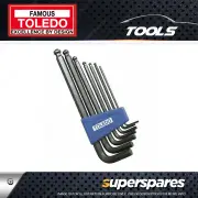 7 Pcs of Toledo Ball Point Hex Allen Key Set Imperial SAE -. Double ended tool