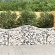 NNEVL Arched Gabion Baskets 25 pcs 200x50x80/100 cm Galvanised Iron
