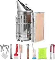 Beekeeping Supplies 8PCS Necessary Bee Supplies Beekeeping Kit Beekeeping Equipment Tool for Beginners and Professional Beekeepers