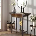 Chinese Entryway Console Table Skinny Hallway Table Sofa Table w/ Drawer＆Shelf