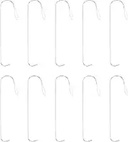 Respicefinem 10pcs Curved Beading Needles Made of Stainless Steel Ideal for DIY Projects with Curved Handle and Big Eye Suitable for Various Bead Materials and Most Scenarios