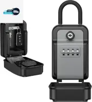 New Key Safe Box with 4 Digit Combination and Emergency Key,Portable Combinatio