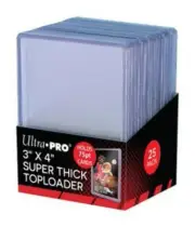 Ultra Pro: 3" x 4" Clear Thick 75PT Toploaders (25ct)