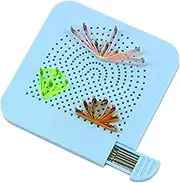 Quilling Tricking Board Quilling Kits with 20 Needles in Storage Box Curling Guide Quilling DIY Tools Paper Roll Disc Grid Tool Guide