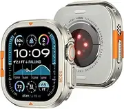 TOPBD for Apple Watch Ultra 2 49mm Metal Armor Case iWatch Series 10 46mm Case Drop Resistant Case(Titanium,46mm)