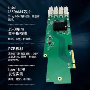 【嚴選特賣】網絡安全定制化網卡i350-F4A1 intel i350AM4芯片