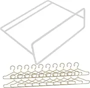 1 Set Clothes Hanger Apparel Clothes Hanging Rack Coat Hangers Clothes Racks Doll Clothing Hangers Doll Accessories Doll Dress Hangers Mini Doll Hangers Doll House Decor Iron White
