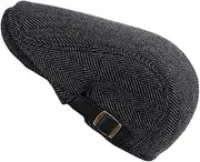 [LIFKOME] Lightweight Mens Beret Hat Peaked Cap Woolen Beanie Men's Hat Merino Wool Stylish for Everyday Wear Grey