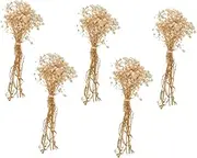 Luxshiny 5pcs Gypsophila Dried Flowers Natural Gypsophila Artificial Flowers Floral Dried Gypsophila Flower Parties Wedding Decorations for Ceremony Gypsophila Flowers Lavender Bulk