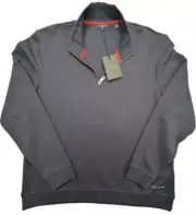 Ted Baker London Men's Navy & Blue LS Half Zip Funnel Neck Sweater size 2-4