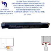 Lathe Tools Double Sided 12 mm Shank with Free 2 Japanese carbide insert
