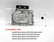 Granzon GPU Block Use For Colorful IGame RTX 3070 Advanced OC/RTX 3070 Ultra OC