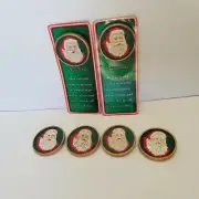 Vtg Santa Claus 2" Poly Resin House of Lloyd Christmas Around World Lot 6 80s