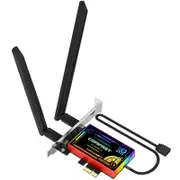 Colorful 3000Mbps PCIE CF-AX200 CC Dazzling Light Effect Network Card Bluetooth 5.1 WiFi 6 Adapter
