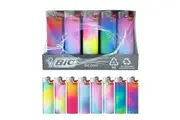 50x BIC Maxi Gradient Lighters Various Colour Box J26