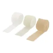 3 Rolls Chiffon Ribbon 1-1/2" 10Yard Nude/Cream/Deep Beige