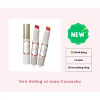 在飛比找蝦皮購物優惠-[新] 彩色 Canmake 潤唇膏,防曬和護唇支持,Can