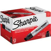 Sharpie Box 12 Magnum King Size Wide Permanent Marker Chisel (Black)