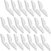 Operitacx 20pcs Anti-fogger Seal Nose Pad Nose Guard Glasses Nose Grips Nose Support for Glasses Self Adhesive Nose Pad Self-Adhesive Nose Strip Flat Nose Clips Nose Pads White