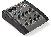 Labymos o Mixer 4-Channel Mixing Console 48V Phantom Power for Home Studio DJ Network Live Broadcast Multi-functional Professional Mixing Console Type-C Power Supply XLR/6.35mm/3.5mm Connectors