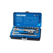 26 Pcs of Kincrome 1/4" Drive Socket Set - Metric Chrome Vanadium Steel