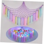 Stuffed Animals Net or Hammock with LED Light, Toy L (39"*39"*59") Multi Color
