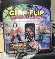 Sting And Buff Bagwell Grip N Flip Figures WCW ToyBiz New Autographed Signed