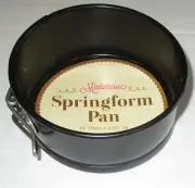 Miniature Springform Baking Form ~ 4" Daim x 1.75" ~ Black