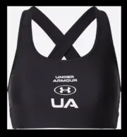Under Armour Mid Crossback Bra - Women's Medium Black