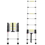 Gear360 4.2M Telescopic Aluminium Ladder Extension Extendable Step Telescoping Ladder