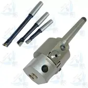 38MM BORING HEAD WITH MT1 SHANK & 3PCS CARBIDE BORING BARS