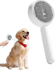 Cat Steam Brush, Long Hair Matting Self-Cleaning Brush, Multifunctional Anti-slip Dog Comb Grooming Tool for Shedding Hair Cleaning Indoor Puppy Kitten Bath