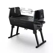 Portable 2-In-1 Charcoal Rotisserie Grill with Spit Roaster & Motor - NEW