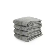 4pc Onkaparinga 45x65cm Cotton Avalon Bathroom Hand Towels 550GSM Warm Silver