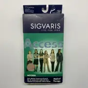 SIGVARIS ACCESS KNEE-HI 20-30mmHg COMPRESSION STOCKINGS WOMEN MEDIUM LONG ML