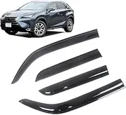 Tinted Car Side Window Visor Guard Vent Awnings Shelters Rain Guard Door Ventvisor Compatible with Lexus CT200H SC300 SC400(Compatible with withor CT200H 11-16)