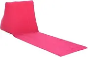Ruiqas Foldable Inflatable Beach Lounger Leisure Outdoor Beach Mat Waterproof Flocking Back Rest for Patio Lawn Beach