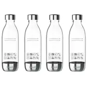 4pc Philips Carbonating 0.5L Twin Reusable Drinking Sparkling Water Bottles