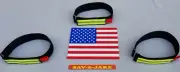 Fire Hose Straps Reflective Denver Load/High Rise 27 inch Black/Triple Yellow