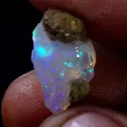 06.20Ct Original AAA+ Ethiopian "Play-Of-Color" Fire Opal Rough Natural Gemstone