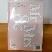 Paper Accents Mr. & Mrs. Chipboard Word