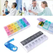 7 Day Weekly AM/PM Tablet Pill Box Organizer Storage Dispenser Medicine Case