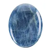 Blue Apatite Palm Pocket Stone Oval Shape Loose Gemstone Semi-precious Stones NW