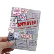 Travel Visa Approved 3D Passport Holder Cover ID Card Document Ticket Trip Case