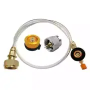 Camping Gas Stove Propane Refill Adapter Flat Cylinder Burner Gas Charging Tank
