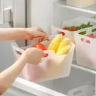 Large Capacity Storage Basket Transparent Fridge Storage Bin