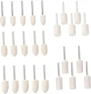PRETYZOOM 30Pcs Wool Polishing Wheel Set for Jewelry Stainless Steel Glass Mechanical Parts Buffing Tools for Beauty Equipment Precision Polishing Kit