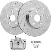 Front Drilled Rotors Right Brake Caliper for 2009-2019 Toyota Matrix Corolla xD (for: Toyota)