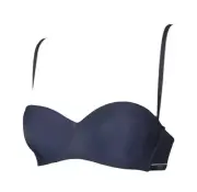 Women's padded bandeau bra with underwire removable laces underwear EMPORIO ARMA